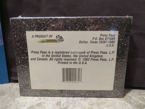 1993 PRESS PASS PREVIEW RACING 34 CARD COLLECTION SET - Picture 2 of 3