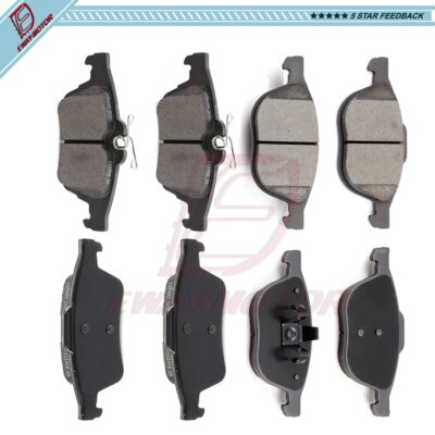 Front & Rear Ceramic Brake Pads For Ford C-Max EcoSport Mazda 3 Volvo C30 S40