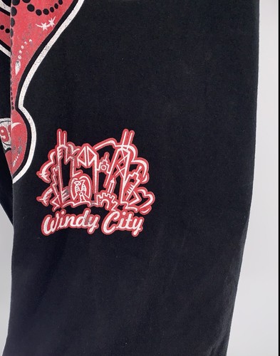 PRO 5 Tag Men's CHICAGO BULLS T Shirt Super Heavy Black Rings Windy City Sz 4XL - Picture 3 of 6