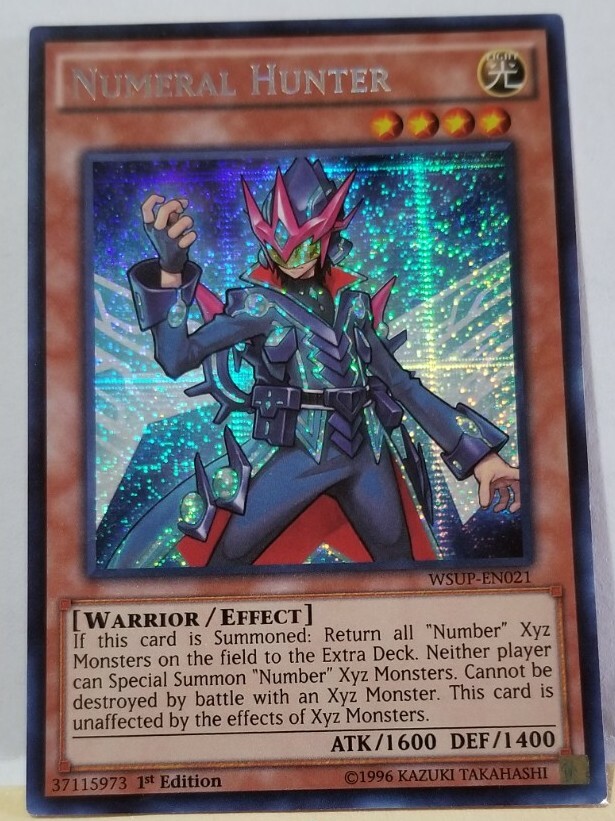 YUGIOH NUMERAL HUNTER WSUP-EN021 1ST SECRET LIGHT PLAYED | eBay