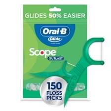 Oral-B Glide with Scope Outlast Dental Floss Picks - Mint