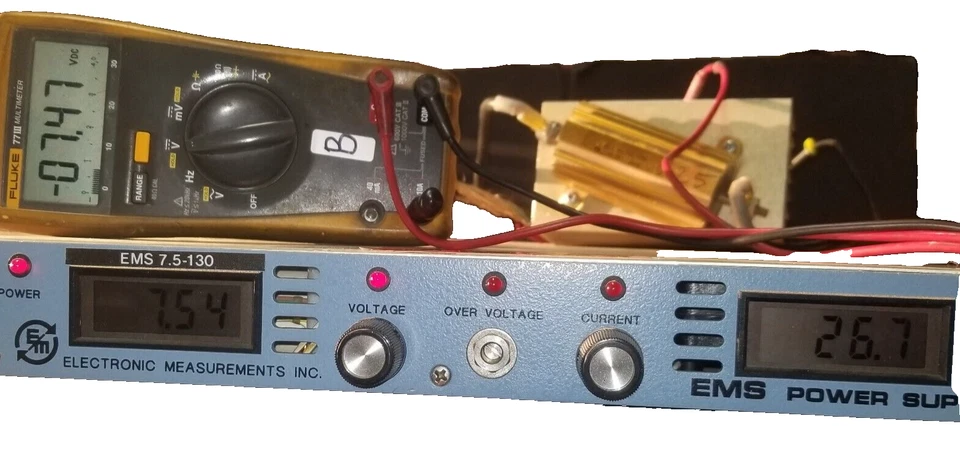 Adjustable 7.5V 130A 1000W Power supply FULLY TESTED EMI EMS7.5-130 1U rack high - Image 2 of 4