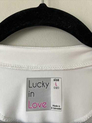 LUCKY IN LOVE Neon Light Ombre Mesh Long Sleeve Pullover Top Size Large 12 - Picture 5 of 10