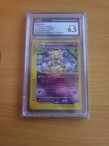 Alakazam - Pokemon (2002) Expedition - Reverse Holo 1/165 CGC 6.5 EX/NM+ graded
