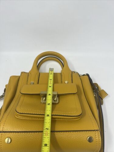 PHILLIP LIM Faux Leather Crossbody Bag or Purse Mustard Sunflower Yellow - Picture 14 of 14