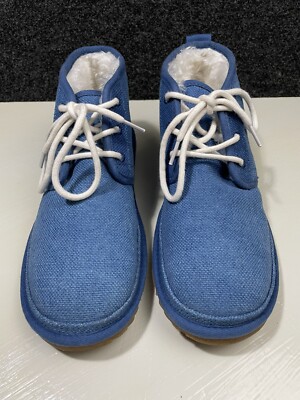 UGG NEUMEL CHUKKA BOOTS MENS SIZE 9 / 42 NATURAL INDIGO BLUE LACE UP ANKLE NEW UGG Neumel Men Size 9 / 42 Chukka Ankle Boot Natural Indigo  main image 4
