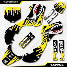 Yellow Camo Savage Racing Graphics Kit fits 01-21 Suzuki RM65 RM 65 Decal
