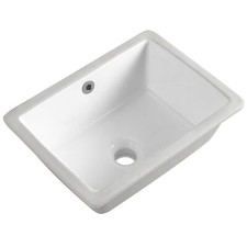 16 Inch Undermount Bathroom Sink Small Rectangle Undermount Sink White Cerami...