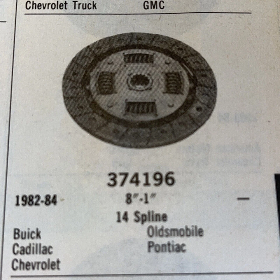 Clutch Friction Disc Remanufactured Perfection RCF4196 Borg Warner 374196 Foto 3 de 3