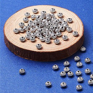 100Pcs-Tibetan-Silver-Bicone-Spacer-Beads-5x3mm-hole-1-5MM-Jewelry-Findings