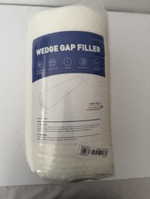 Queen Wedge Pillow Gap Filler w/ Pocket - White- 10  x 60  
