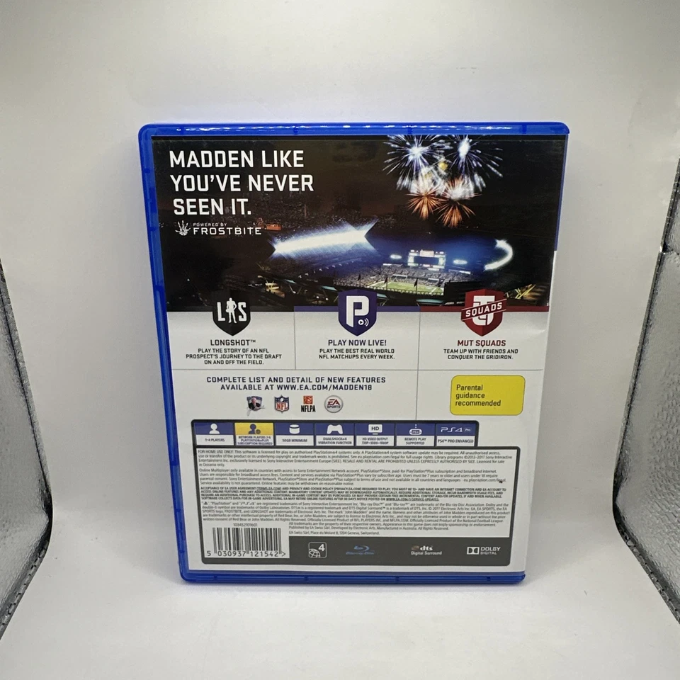 Madden NFL 18 • PlayStation 4 PS4 Game • American Football 2018 - Image 3 of 3