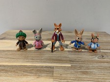 Peter Rabbit Figures X5 Peter, Lily Bobtail, Benjamin, Squirrel Nutkin Mr Todd