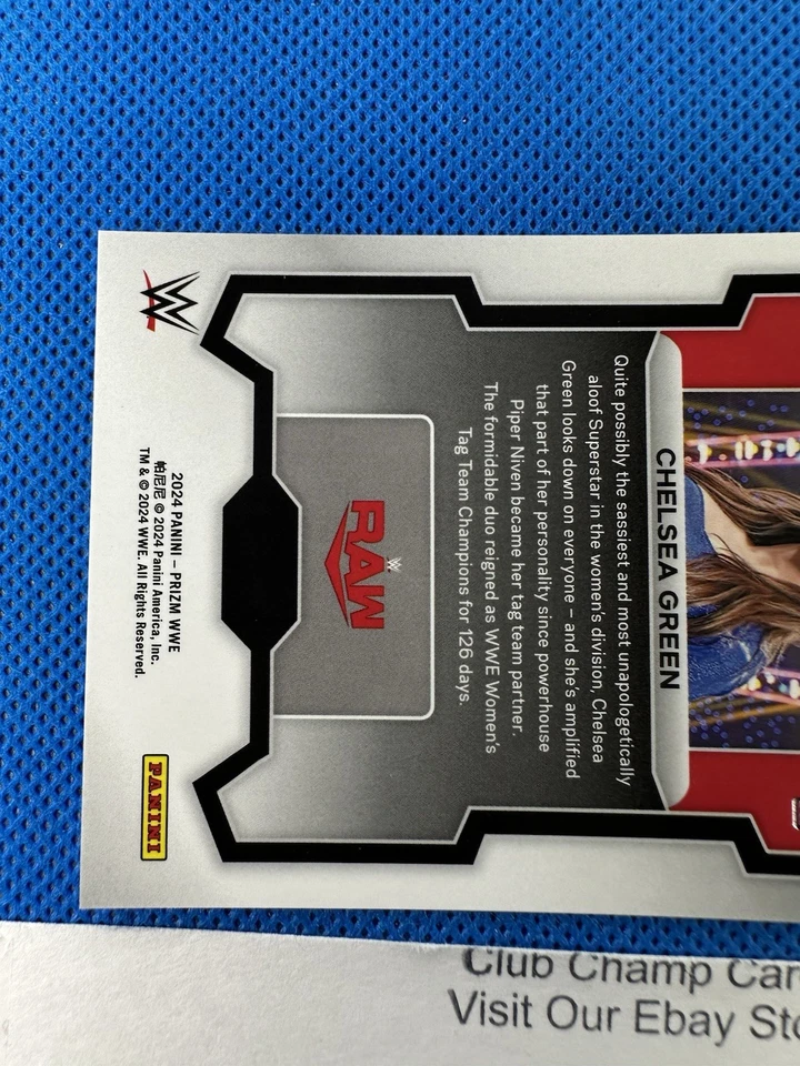 2024 #112 Chelsea Green Panini Prizm WWE Premium Box Set Silver Pandora 072/199 - Image 4 of 4