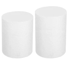 Round Foam Cake Dummy, 4"x 4",4"x 5" White Fake Cake Circles Dummies, 1Set