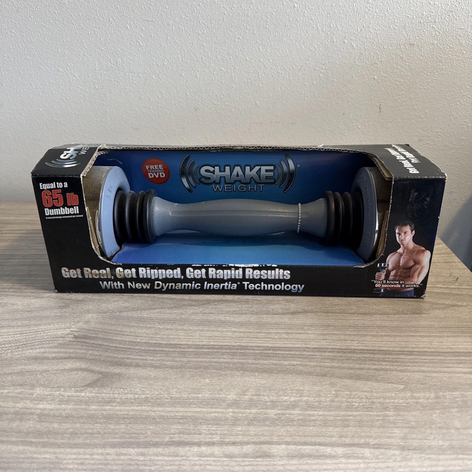 Shake Weight 5 Lbs Dumbbell Equal To 65 Lb Dumbbell With DVD Original Box