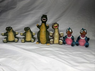 Vintage The Land Before Time 1988 Hand Puppets Lot Of 6 Figures Mixed Set