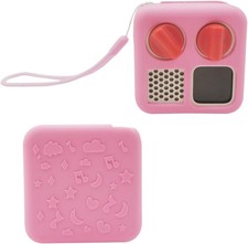 Pink Anti-Slip Silicone Cover for YOTO Mini Audio Player - Kid Safe Stylish