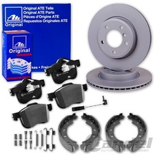 ATE BREMSSCHEIBEN +BELÄGE +HANDBREMSE HINTEN für MERCEDES E-KLASSE W212 CLS W218