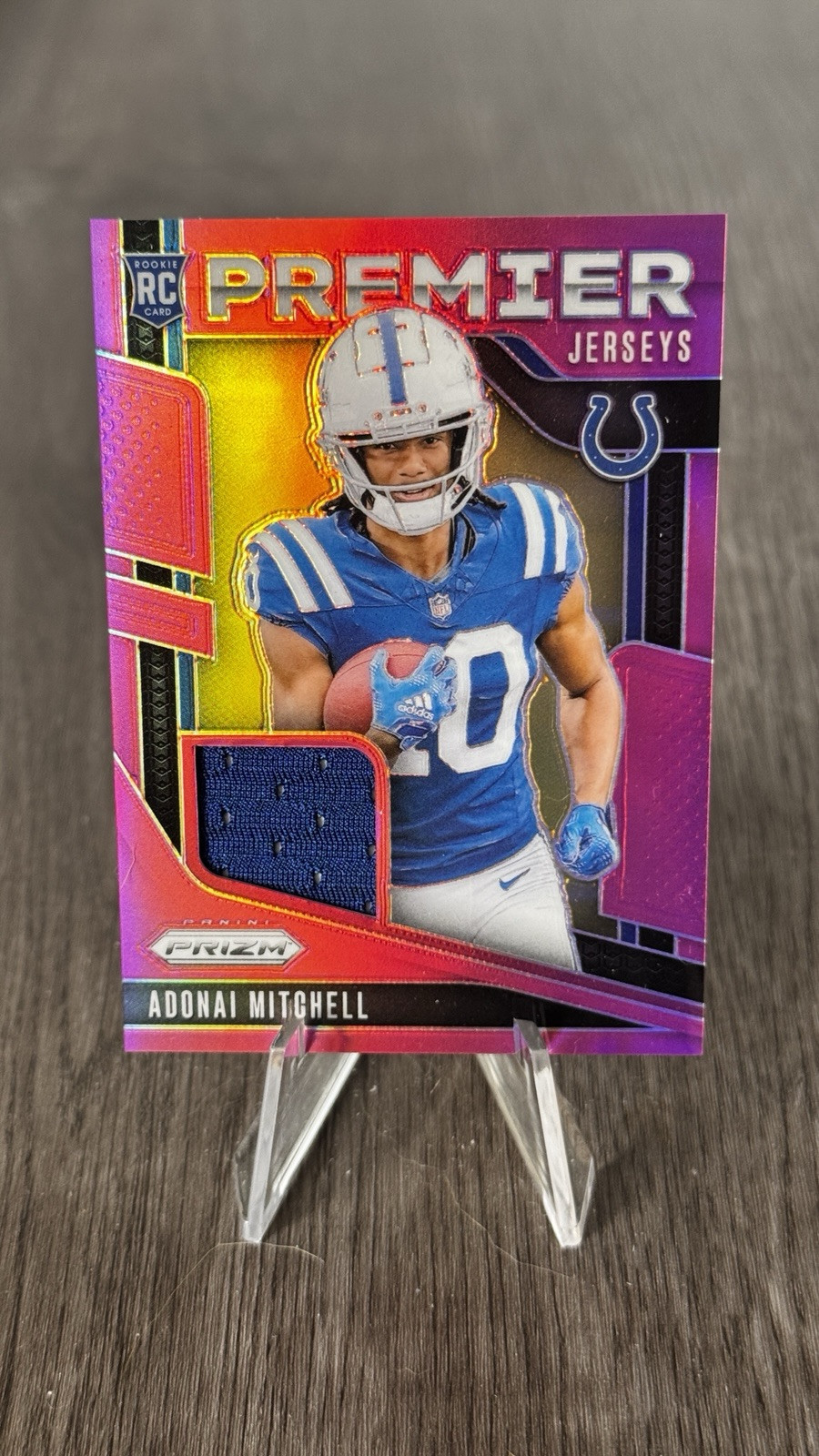 2024 Panini Prizm - Premier Jerseys Adonai Mitchell #PJ-AML Pink Prizm (MEM, RC)