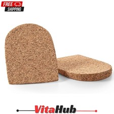 Kaps Natural Cork Heel Lift Support With Self-Adhesive Backing, Shock Absorbing