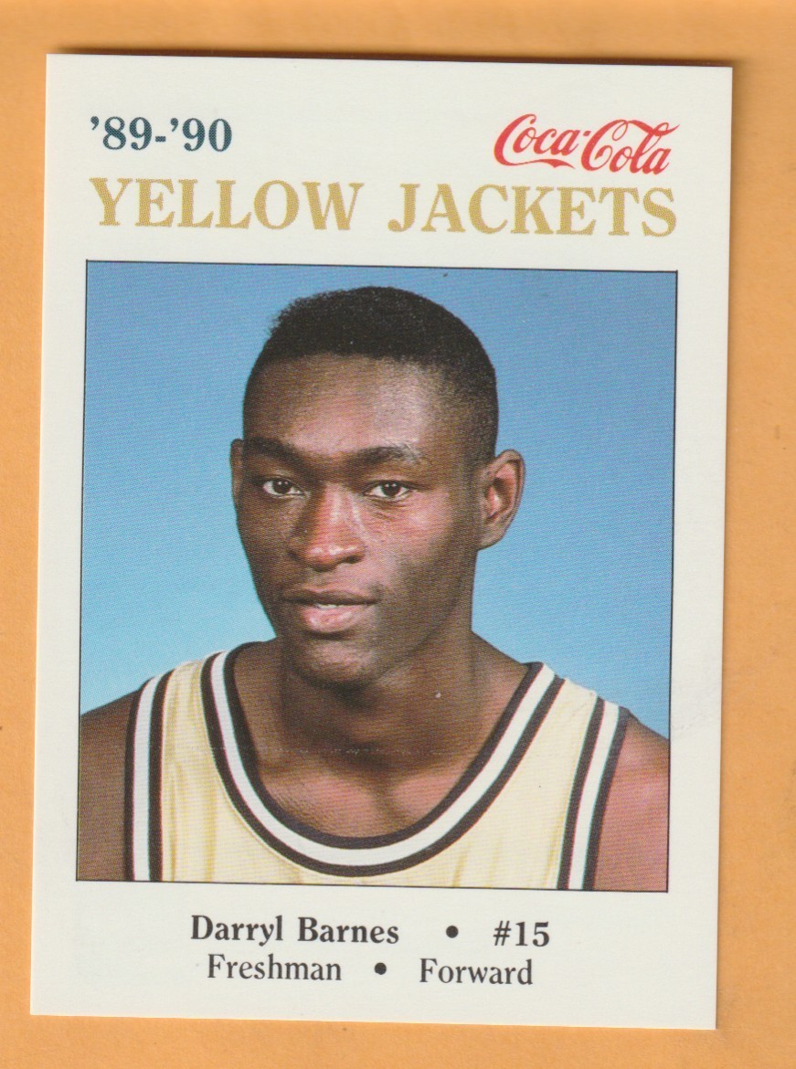 Darryl Barnes Georgia Tech Yellow Jackets 1989-90 Card Brooklyn New York