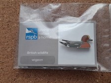 RSPB WIGEON Series 4 GNAH GREY FR BACK Pin Badge