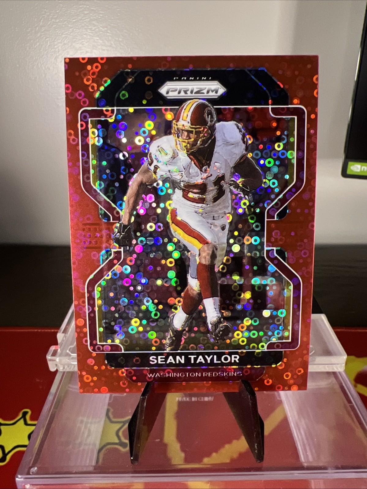 2021 Panini Prizm No Huddle Red Prizm 15/50 Sean Taylor #216