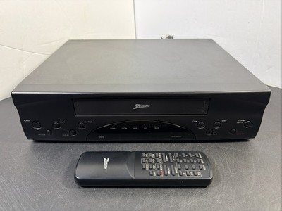 Zenith VR4206HF VHS Cassette Black Player VCR Recorder Stereo w/ Remote [Tested]