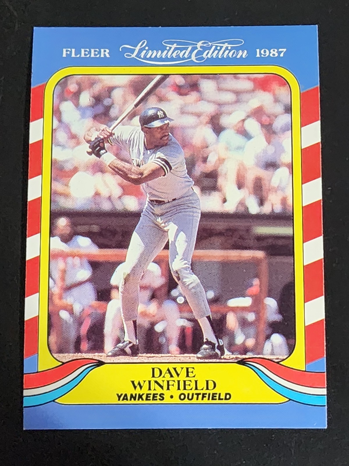 1987 Fleer Limited Edition #42 Dave Winfield New York Yankees