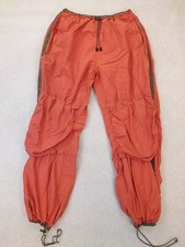 VINTAGE Ying Yang Parachute Pants Faded Orange Sweatpants Joggers Grunge XL