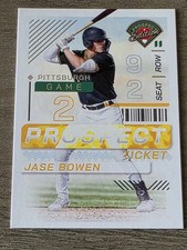 Panini Prospect Edition Jase Bowen Pittsburgh Pirates #7 Rookie Ticket 2024 Base