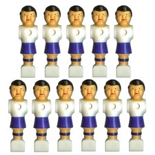 Set of 11 Foosball Players Blue Old Style Men