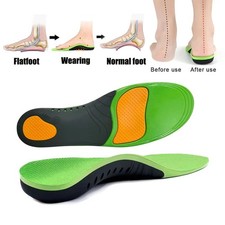 Orthotic Shoe Insoles Insert Flat Feet High Arch Support Plantar Fasciitis Pads