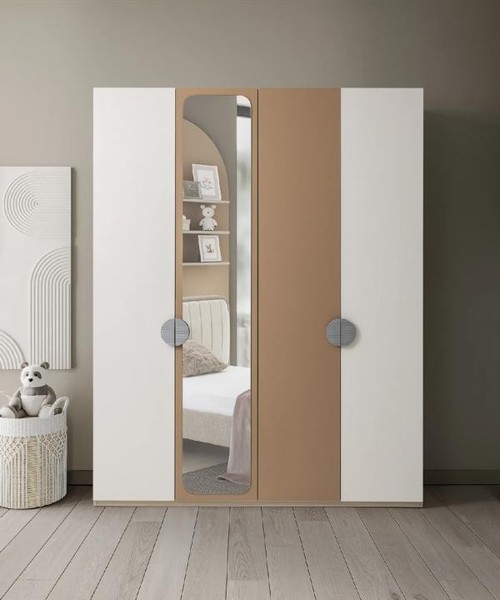 Kleiderschrank Modern Spiegel Zeitloses Design Stilvolle Aufbewahrung MöBel-image