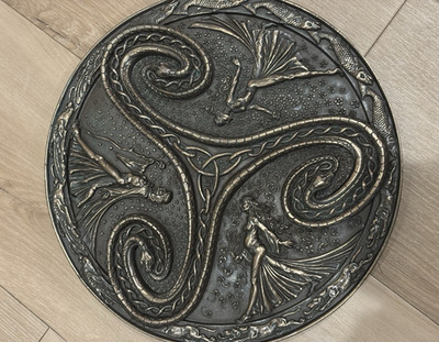 Ebros Gift Pagan Wiccan Triple Goddess Triskele wall plaque