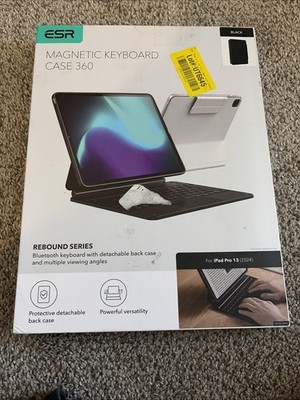 ESR Magnetic Keyboard Case 360 Rebound Series For iPad Pro 13 - Black