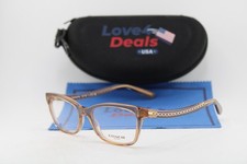 NEW COACH HC 6181 5654 CLEAR BROWN GOLD AUTHENTIC EYEGLASSES 52-17