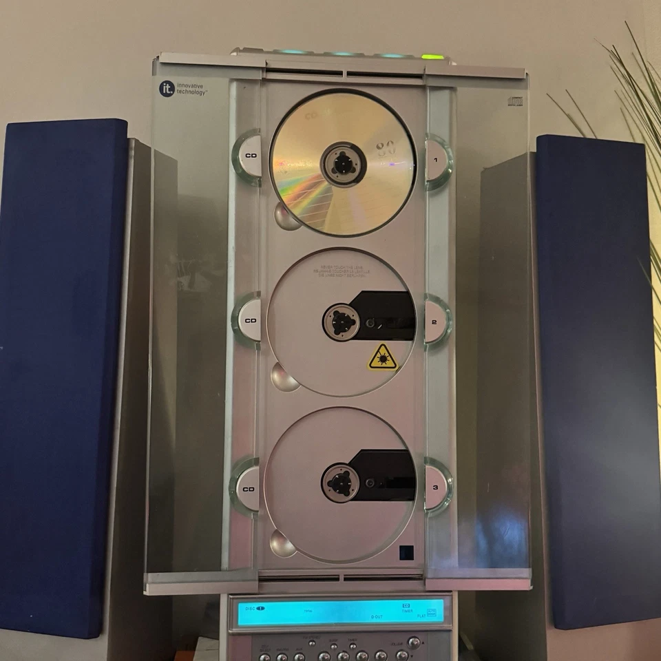 Sistema estéreo JWIN VTG 3 3 CD – Leitor de CD antigo – TESTADO – LEIA A DESCRIÇÃO - Imagem 4 de 4