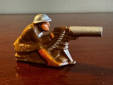 Vintage Manoil M41 23 Machine Gunner Sitting Markings near Right Leg, NEAR MINT 
