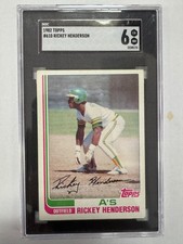 1982 TOPPS RICKEY HENDERSON #610 SGC 6
