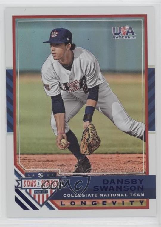 2017 USA Baseball Stars & Stripes Longevity 26/49 Dansby Swanson Rookie RC o7m