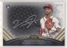 2018 Topps Tier One Talent Silver Ink 3/10 Victor Robles #TTA-VR Auto 6fs