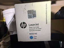 Genuine HP W2021XC 414X Cyan High-Yield Toner - NEW SEALED retail 240 -350 