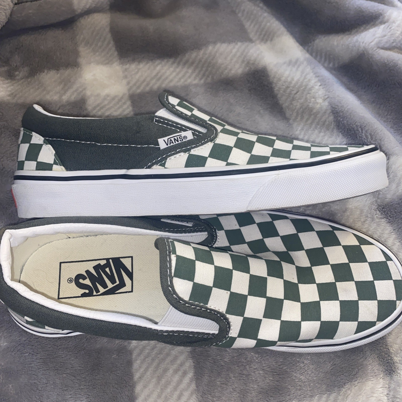 Vans Unisex Classic Checker/Thyme Casual Shoes Sneakers Size M 6  W 7.5
