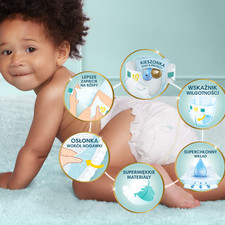8001841105130 Pampers Pieluchy Premium Care, Rozmiar 6, 38 pieluch, 13kg+ Procte