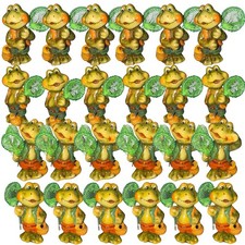 Dekofrösche Keramik 96er Set Gartenfigur Dekofigur Frosch Figur Deko Außen