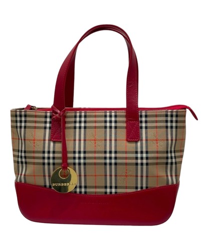 Burberry Shadow Horse Handbag/Top Handle Bag Red #TFB9896