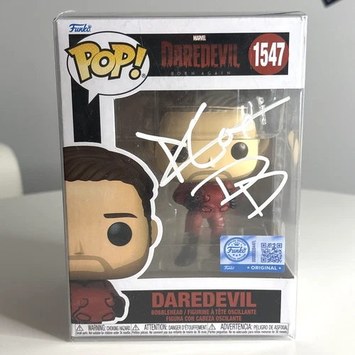 Charlie Cox Signed Daredevil 1547 Marvel Funko Pop VS COA A52688 w/ protector