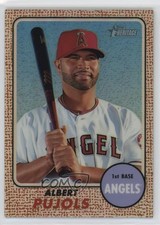 2017 Topps Heritage Chrome Refractor 454/568 Albert Pujols #THC-413 0ai2